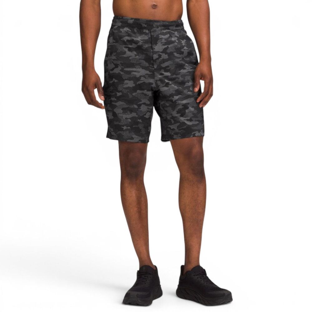 Lululemon Men's Pace Breaker Short 9" Variegated Mesh Camo Black Medium